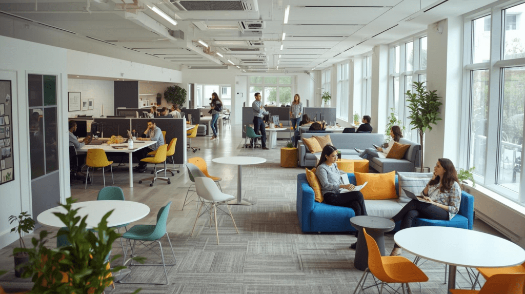 Diverse professionals working in a modern office — symbolising leadership, collaboration, and personal growth.