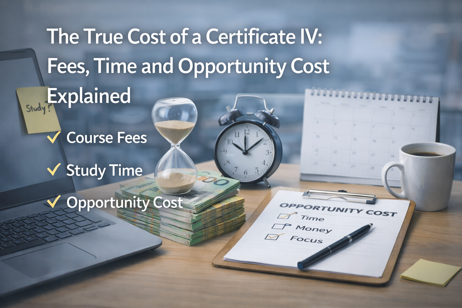 Read more about the article The True Cost of a Certificate IV: Fees, Time, and Opportunity Cost Explained