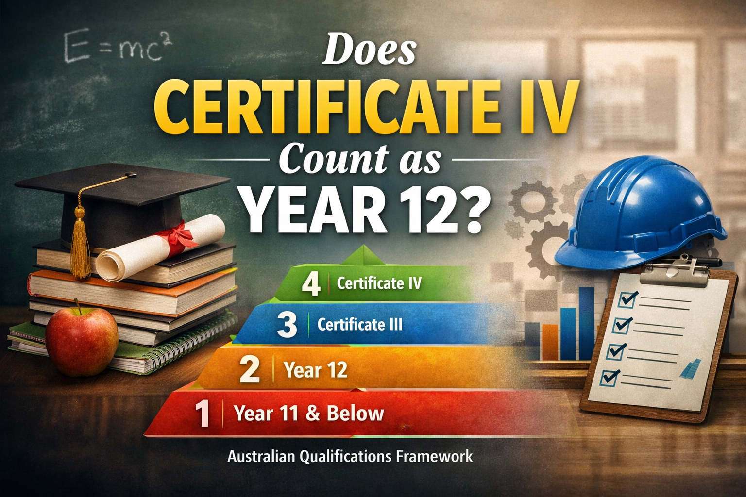 Read more about the article Is a Certificate IV Equivalent to Year 12 or Higher?