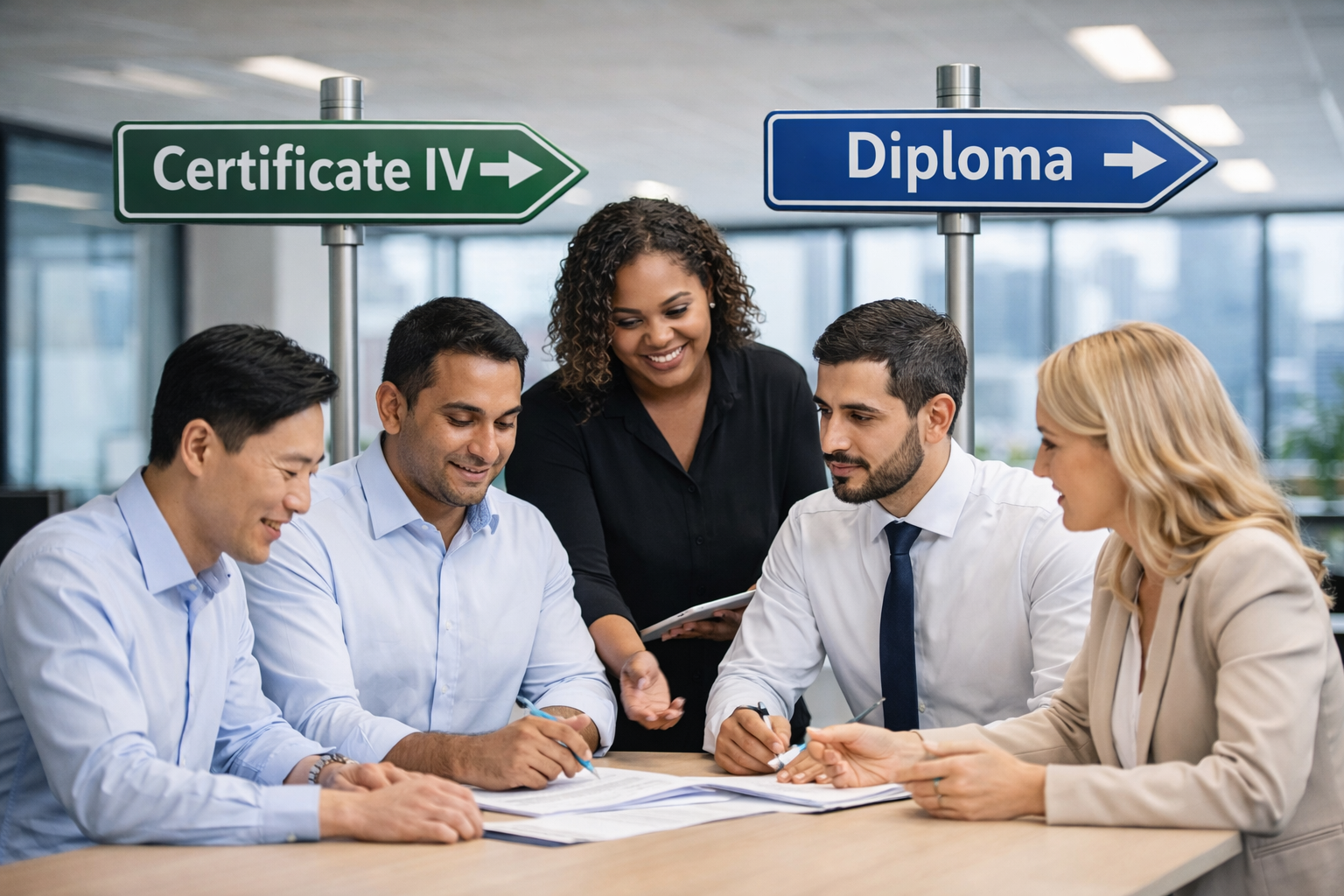 Read more about the article certificate-iv-vs-diploma-leadership-australia