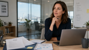 Australian professional changing careers into business and office work